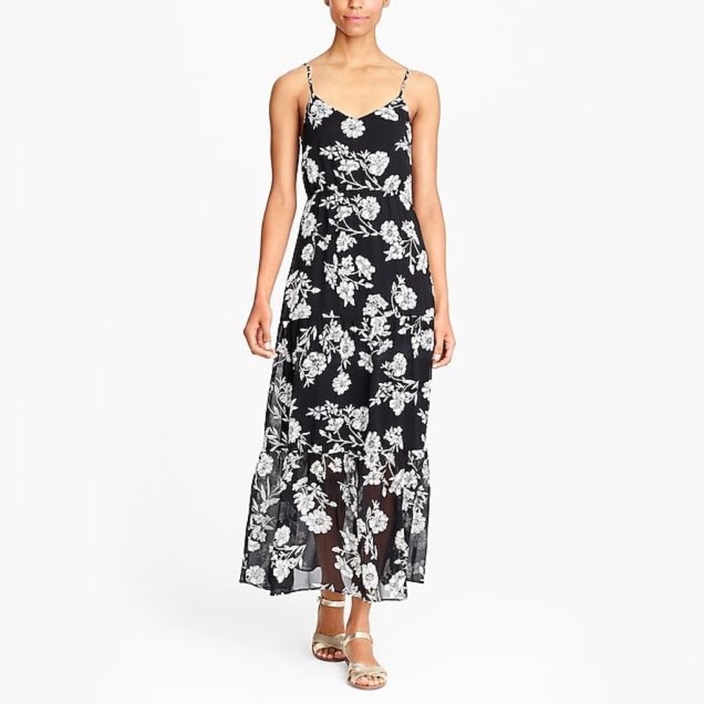 NWT Black Mercantile Daisy Floral Casual Maxi